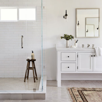 Patterned Bathroom Floor Tiles