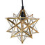 Glass Christmas Star Pendant Light, Small