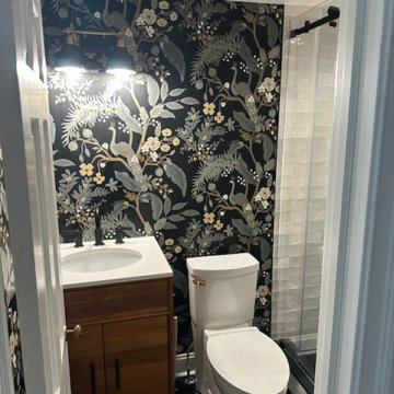 Wallpaper installation Powder room in Atlanta