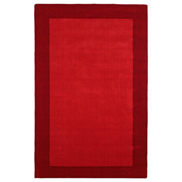 Red Border Rug, 4'x6'