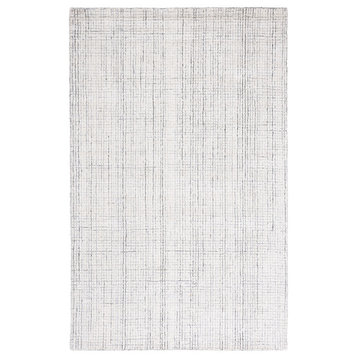 Safavieh Abstract Collection, ABT470 Rug, Ivory/Grey, 8'x10'