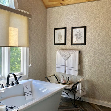Roller Shade and Wallpaper