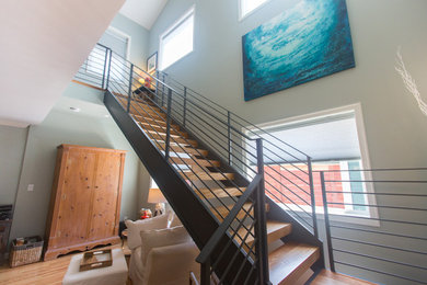 Design ideas for a beach style staircase in Other.