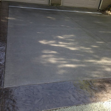 West Seattle Stamped and Stained Driveway/Walkway