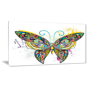 "Openwork Butterfly" Digital Art Canvas Print