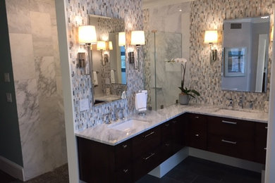 Transitional bathroom photo in Boston