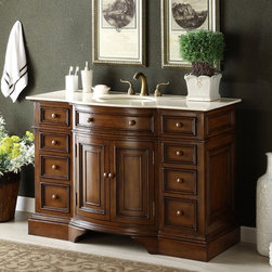 51 inch Antique Bathroom Vanity Fully Assembled - Bathroom Vanities And Sink Consoles