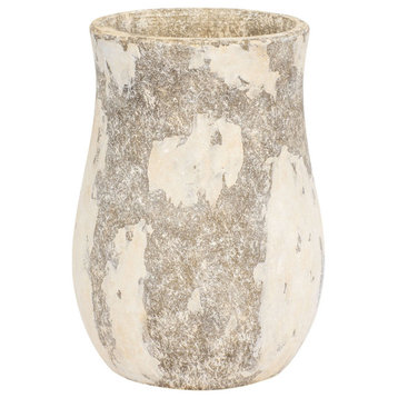 Varaluz 445VA05D Potty 6.75"W Ceramic Vase - Distressed Cafe au Lait
