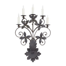 SC-167 Custom Hand Made Iron Sconce - Wall Sconces