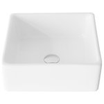 Stylish - STYLISH 18" White Rectangular Ceramic Vessel Bathroom Sink White - P-223