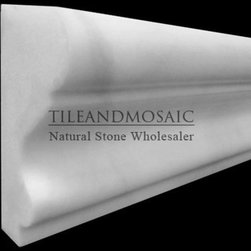 Bianco Dolomiti Marble Italian White Dolomite Crown Molding Polished - Products