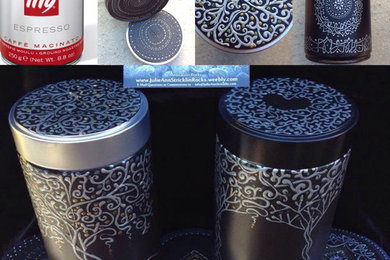 Bohemian-Hippie Style UpCycle Storage and Stash Cans!