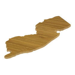 CuttingBoards.net - State Shaped Cutting Boards, Brown Richlite, New Jersey - Cutting Boards
