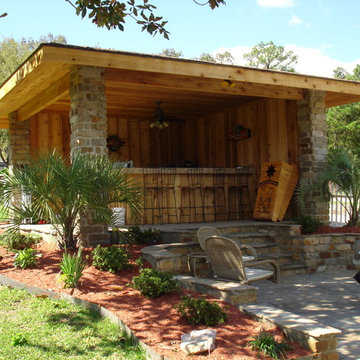 Cabana with Custom Stone Work