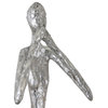 Speak No Evil Skinny Sculpture, Silver Leaf, Small