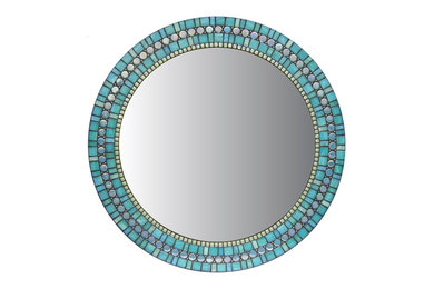 Round Mosaic Wall Mirror - Affinity Collection