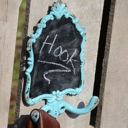 Blue Chalkboard Coat Hooks, Set of 2 - Products