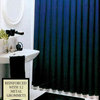 Vinyl Shower Liner With Magnets And Grommets, Navy Blue