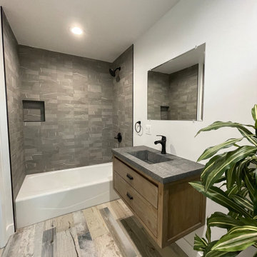 Wood and Stone: A Nature-Inspired Bathroom Remodel in Toluca Lake