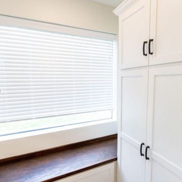 Contemporary Mudroom + Powder Bath Remodel Prairie Village, KS