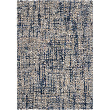 Palmetto Living by Orian Cotton Tail Cross Thatch Gray Area Rug, 5'3"x7'6"