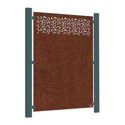 Corten Steel Privacy Panel - Home Fencing And Gates