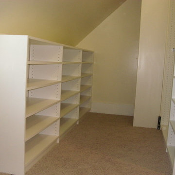 Walk-in closets Angled ceilings