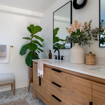 Mid-Century Boho Basement
