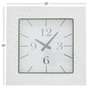 Modern White Metal Wall Clock 561606