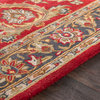 Traditional Red/Charcoal Persian Pattern Oriental Rug, 6'x9'