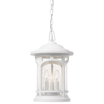 3 Light Outdoor Hanging Lantern-Fresco Finish - Outdoor Ceiling and Hanging