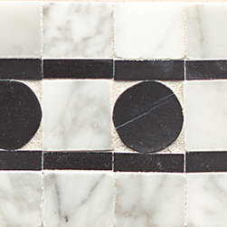 White Carrara & Ebony - Tile