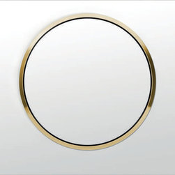 Geberit White with Polished Gold Ring Sigma10 Flush Plate - Bathroom Fixtures