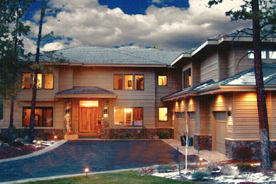 Inspiration for a contemporary exterior home remodel in Salt Lake City