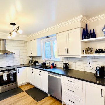 Thermofoil White MDF Kitchen - Brampton