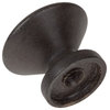 1" Round Knob Oil Rubbed Bronze