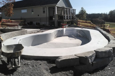 Inspiration for a modern pool remodel in Other