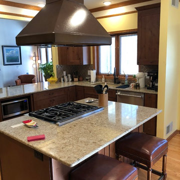 Kitchen Update Done in a Knotty Alder Mission Style Door
