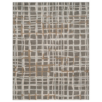 Safavieh Amherst Collection AMT403 Rug, Grey/Ivory, 9'x12'