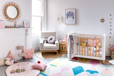 メルボルンにあるおしゃれな赤ちゃん部屋の写真
