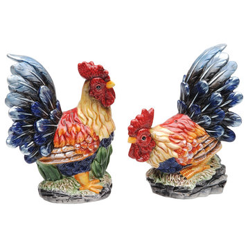 Rooster Salt and Pepper Shakers, Set of 2