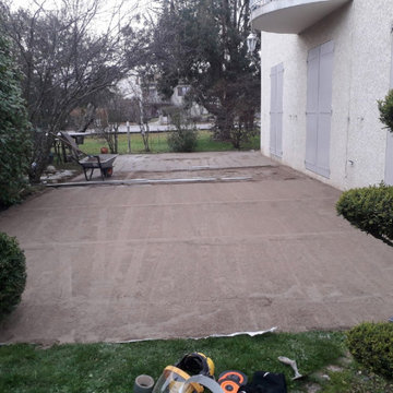 Terrasse en dalles