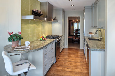 Example of an eclectic kitchen design in Vancouver