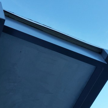 Fascia Wrap, Custom Sectional Slant Back Box Gutters in Studio City