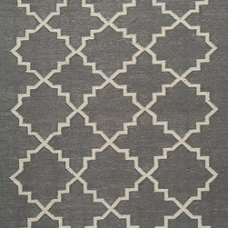Cotton Dhurrie 557 Steel - Rugs