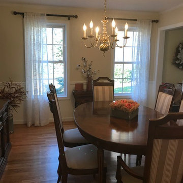 Sheers and recovered vintage chairs