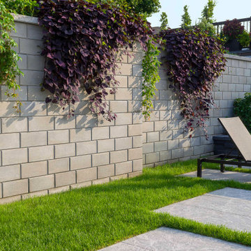Backyard Garden Retaining Wall Project