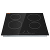 VEVOR Built-in Electric Cooktop Radiant Ceramic Cooktop 4 Burners 23.2x20.5"