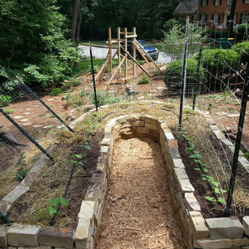 Rock Raised Veggie Garden Bed