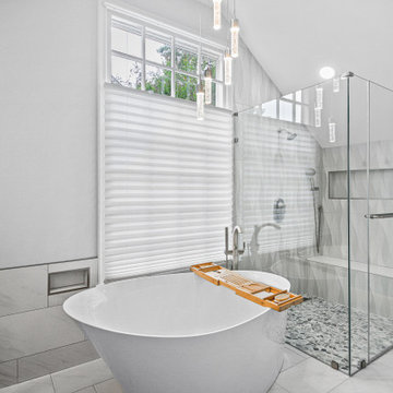 Transitional Primary Bathroom Remodel Centreville, VA